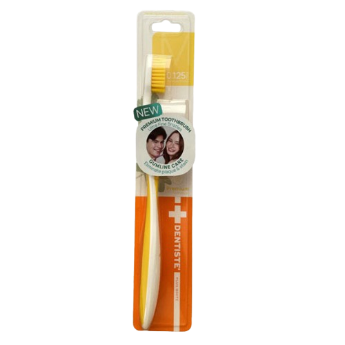 Dentiste My Brush Medium Toothbrush Yellow - 1 Pack by Beauty Care Bag