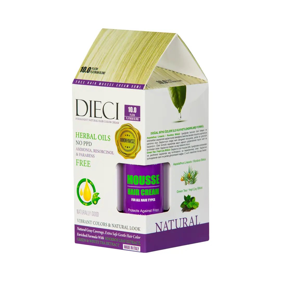 Dieci Herbal Oil Ammonia-Free Hair Color 10.00 PlatinumHair CareTorqelo.com