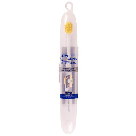 Difas Pro Clinic Slim Soft Toothbrush with Travel Case by Beauty Care Bag
