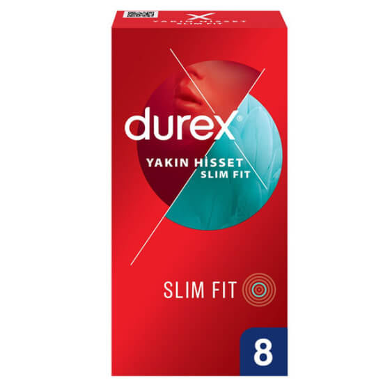 Durex Close Feel Slim Fit Condoms for a Natural Feel 8-Pack by Beauty Care Bag