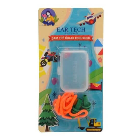Ear Tech Pine Tree Earplugs for Noise Reduction 1 Pair by Beauty Care Bag