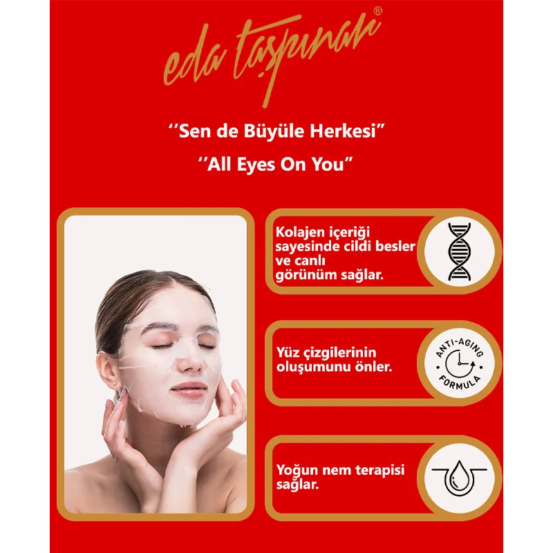 Eda Taspinar Collagen Sheet Mask for Firming & Hydration 25ml by Beauty Care Bag