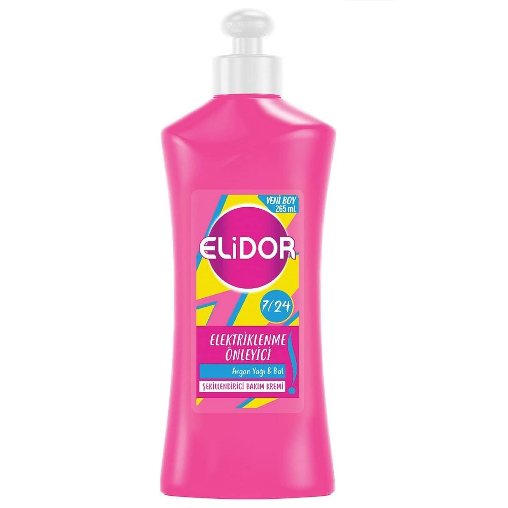 Elidor 7/24 Anti-Frizz Hair Cream for Smooth Styling 265ml by Beauty Care Bag