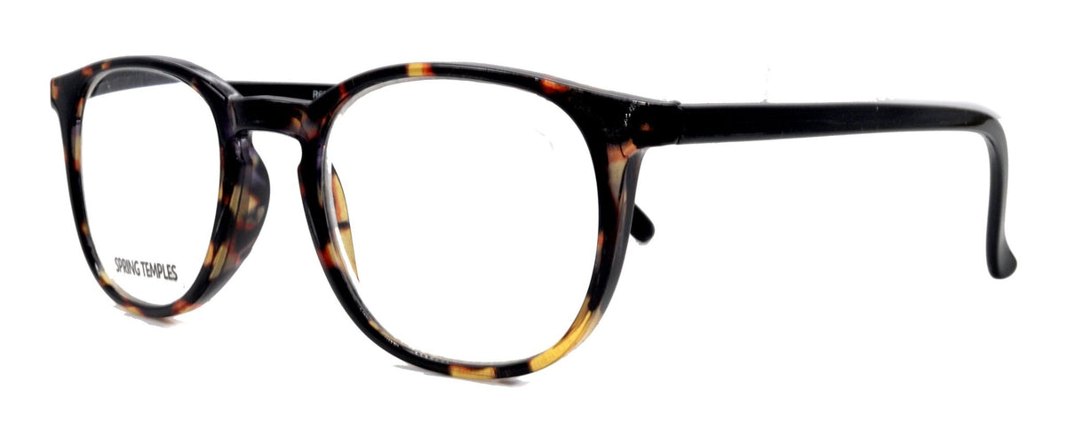 Ella, (Premium) Reading Glasses Round. High End Readers Modern Circle Style (Black) Brown Tortoiseshell +1.25..+3 Magnifying NY Fifth AvenueTorqelo.com