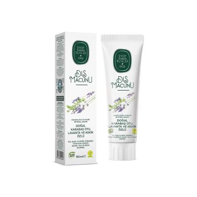 EyŸp Sabri Tuncer Natural Toothpaste with Karaba_ Otu, Lavanta, and Kekik - SLS, Paraben Free, 3.04 fl oz by Beauty Care Bag