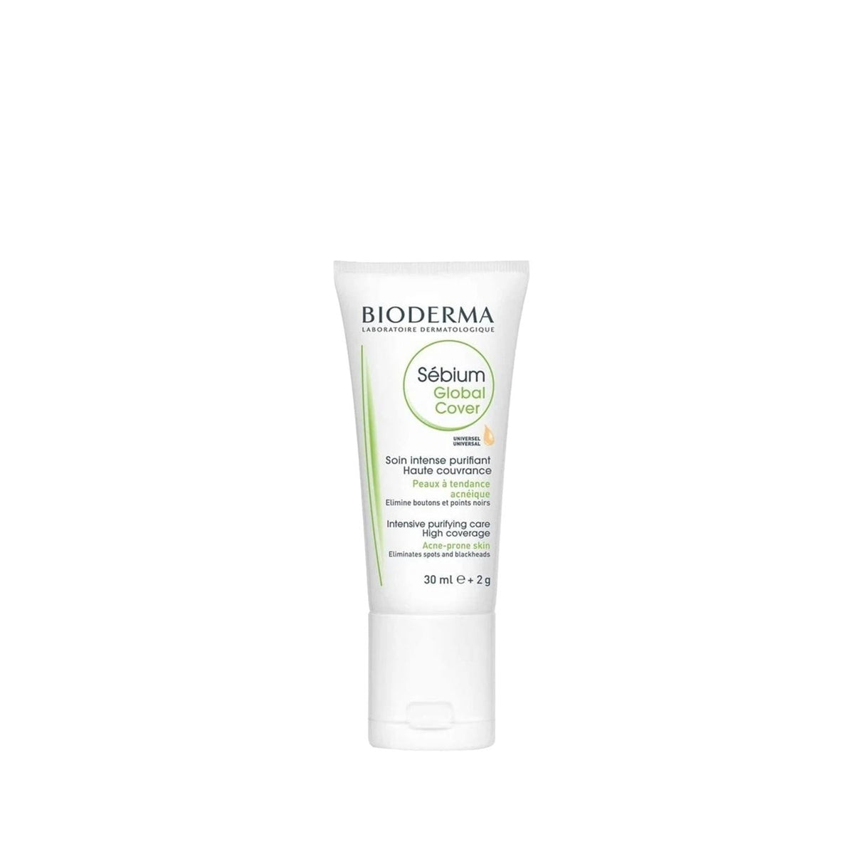 Bioderma Sebium Global Cover Anti-Acne Colored Moisturizer for Acne-Prone Skin - 30ml by Beauty Care Bag