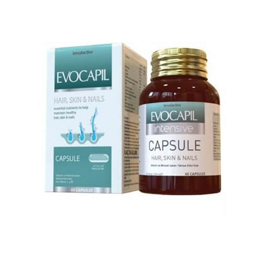 Evocapil Intensive hair and nail supplement, 60 capsules