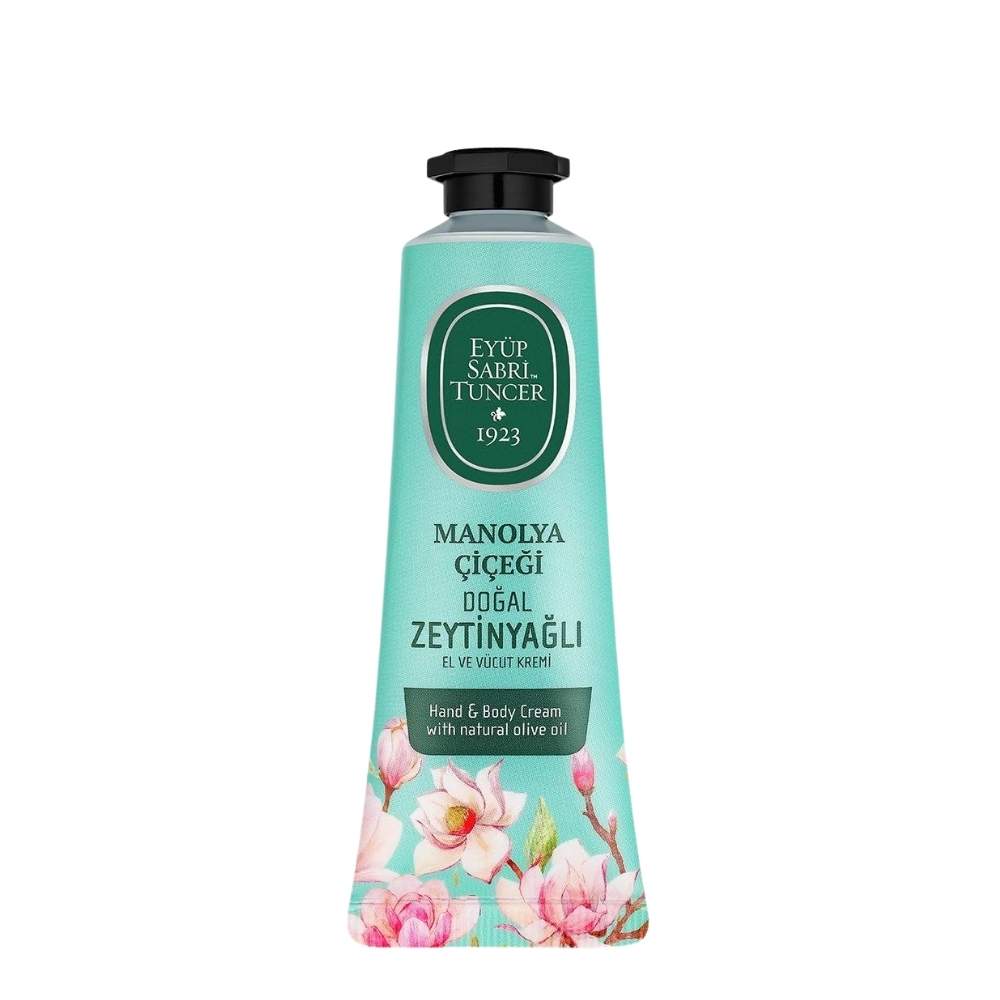 Eyup Sabri Tuncer Magnolia Hand & Body Cream with Olive Oil 50 ml by Beauty Care Bag