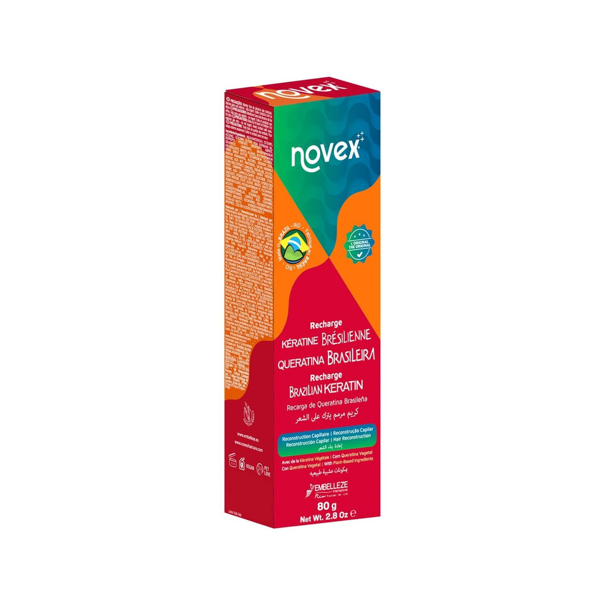 Novex Brazilian Keratin Leave-In Conditioner for Dry Hair 80g by Beauty Care Bag