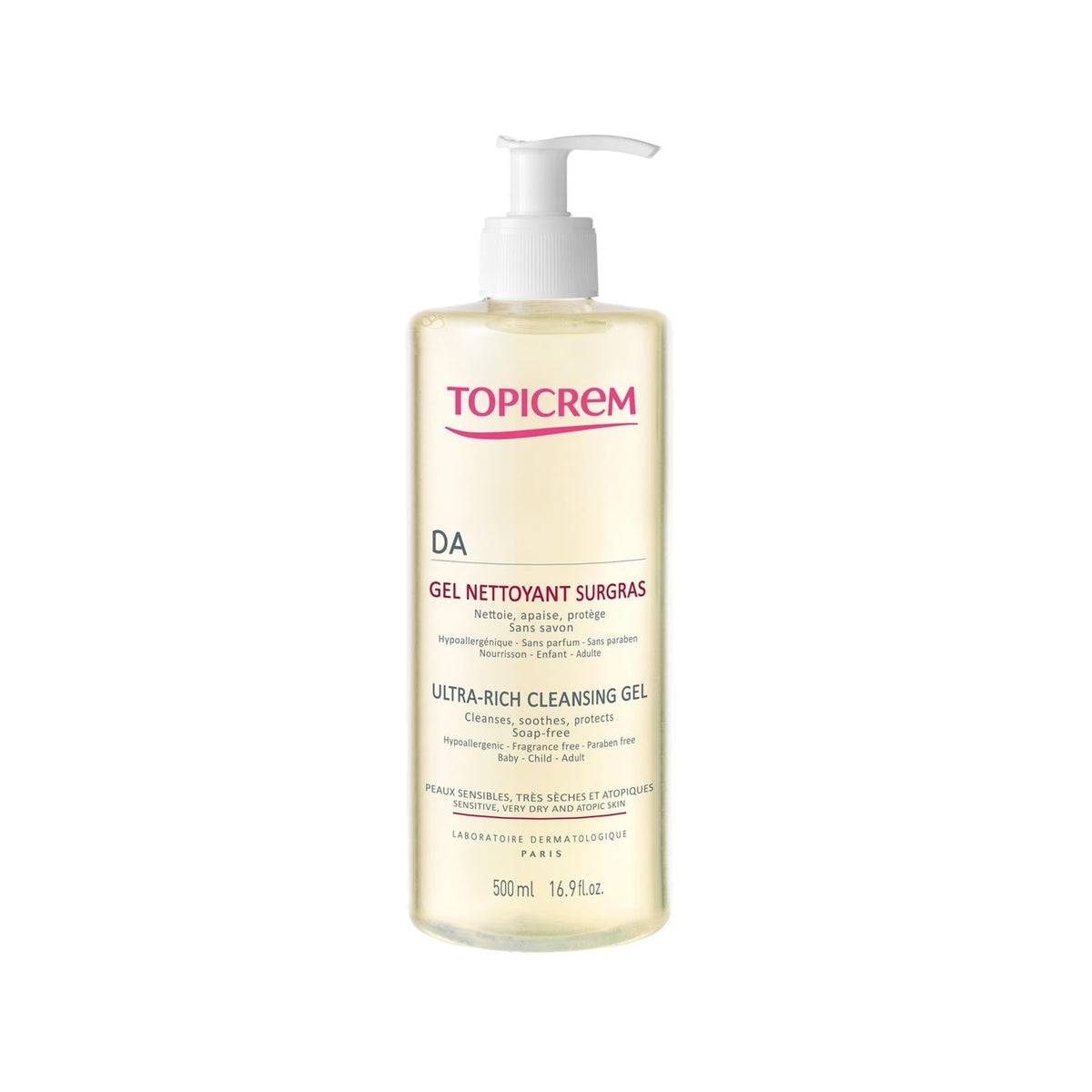 Topicrem Ultra-Rich cleansing gel, 16.91 fl oz