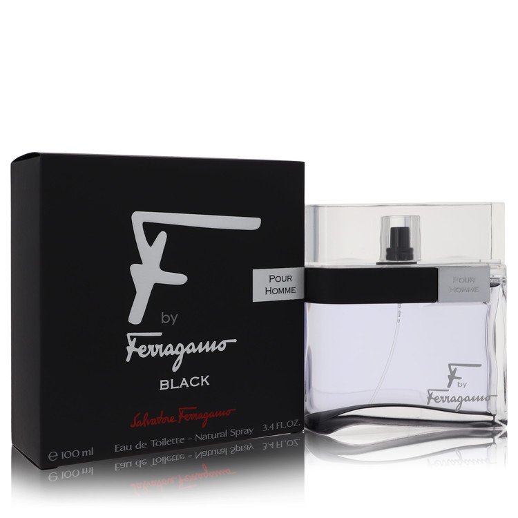 F Black by Salvatore Ferragamo Eau De Toilette Spray 3.4 oz for Men by Avera Group