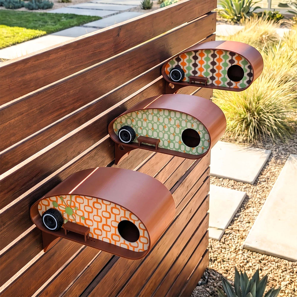 ADG42 Mid-Century Birdhouses | Retro RV Park Collection by Active Doodie Gear®