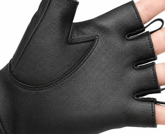 White Fingerless Ventilated Gloves by Legendary USA