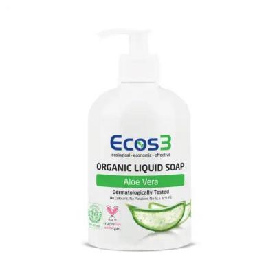 Ecos3 Organic Aloe Vera Liquid Soap - Gentle, Natural Hand Cleanser, 16.91 fl oz by Beauty Care Bag