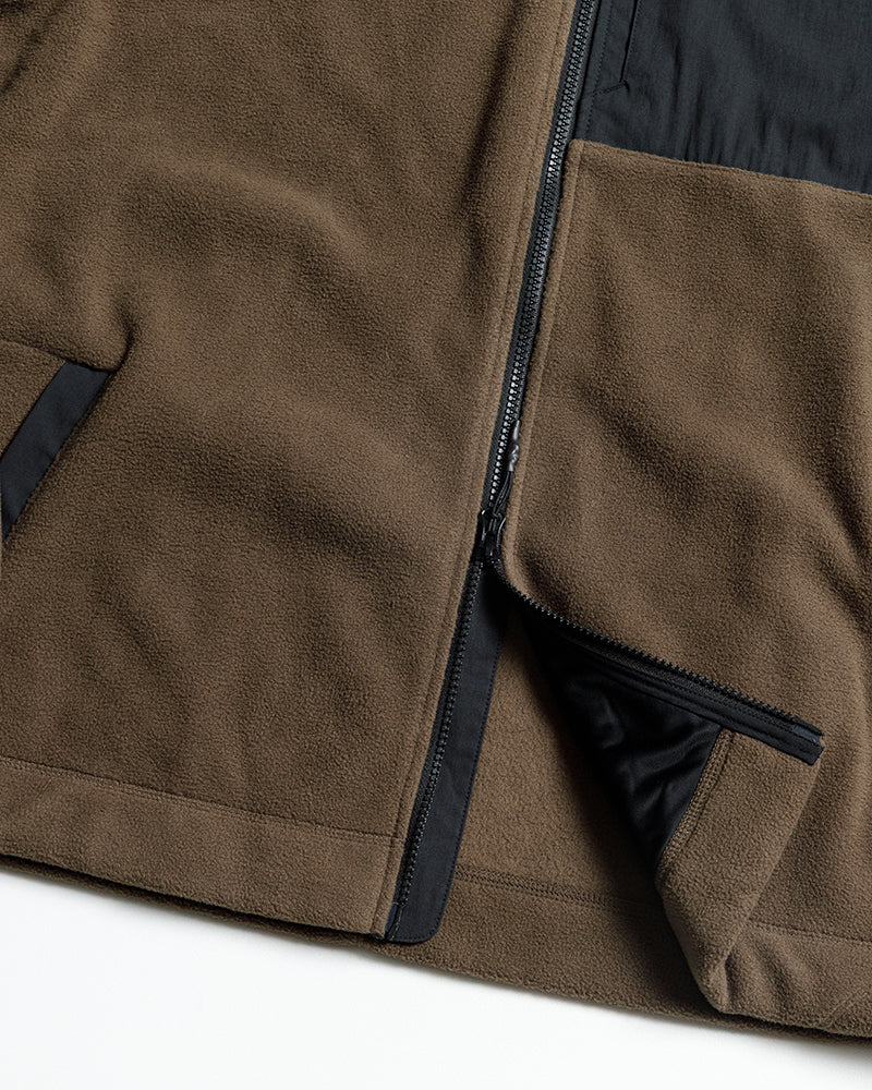 Bruin Fleece Zip Up- Major Brown by Off The Grid Surplus