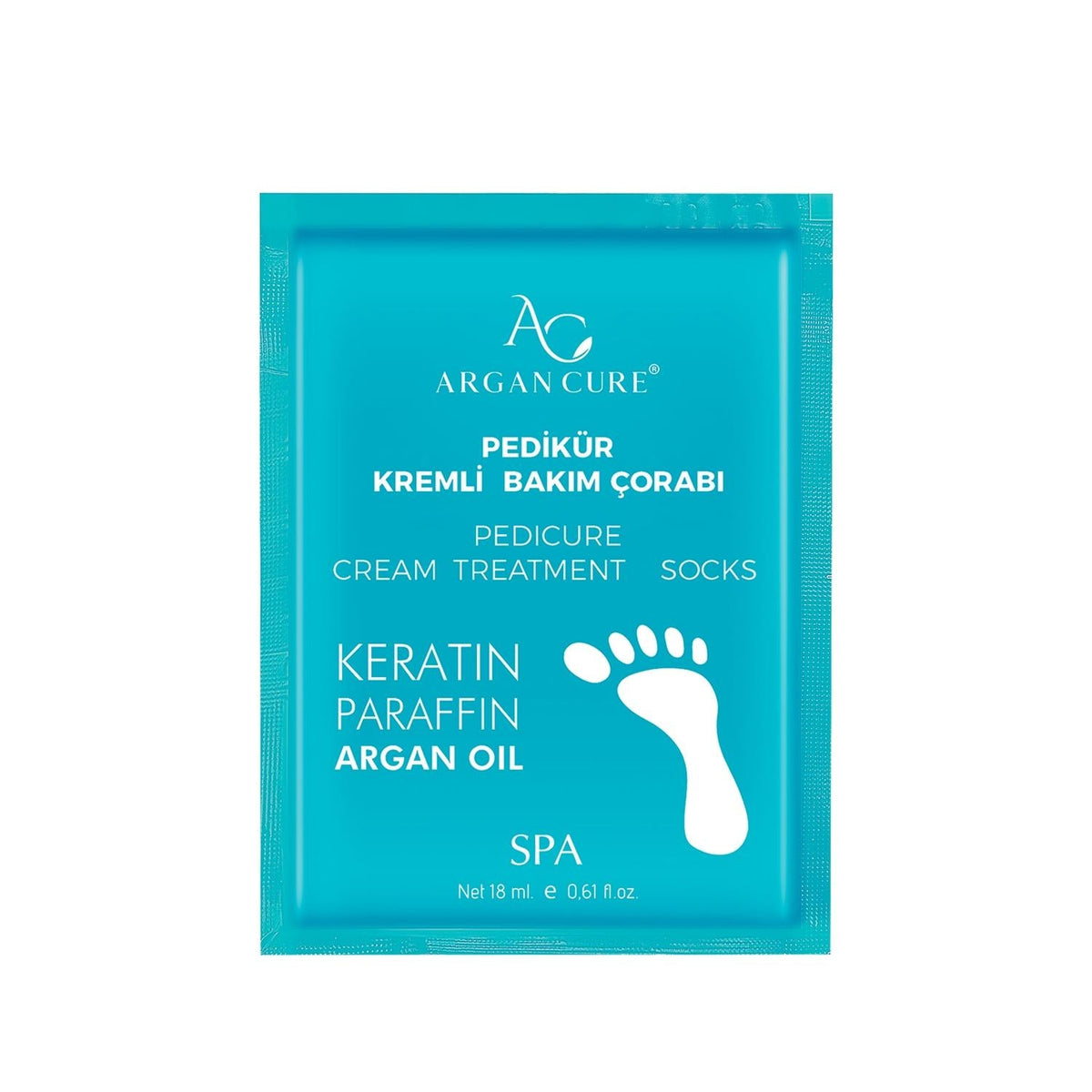 Argan Cure Disposable Pedicure Socks for Nourishing Foot Care - Moisturizing Socks for At-Home Spa Experience by Beauty Care Bag