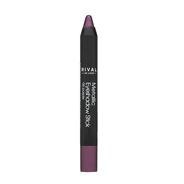 Rival de Loop Eyeshadow Stick Metallic No.06 - Intense, Long-Lasting Eye Makeup with Creamy Formula & Metallic Finish by Beauty Care Bag