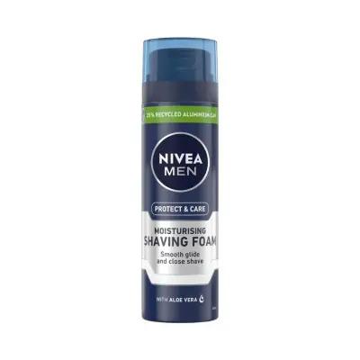 Nivea Men Protect & Care: Soothing Aloe Vera Shaving Cream for Sensitive Skin - Moisturizing, Irritation-Free Shave - 6.76 fl oz by Beauty Care Bag