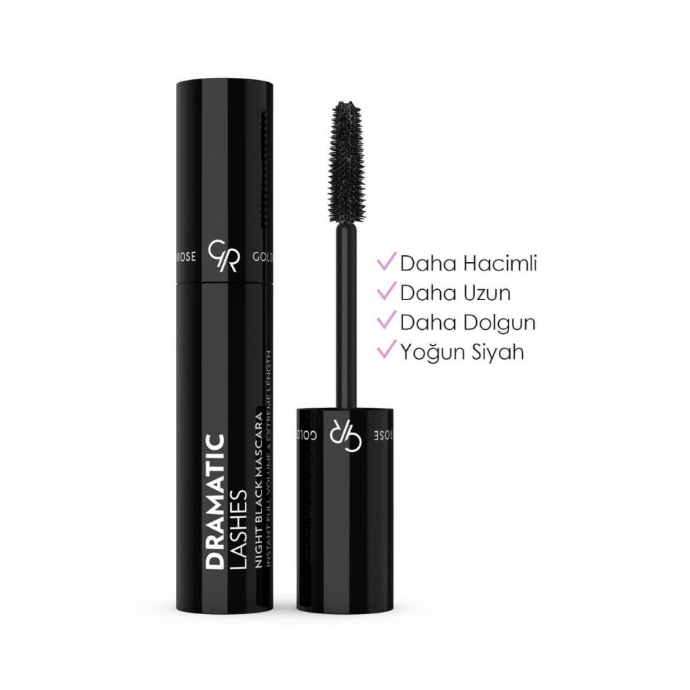 Golden Rose Dramatic Lashes Night Mascara in Black by Beauty Care Bag