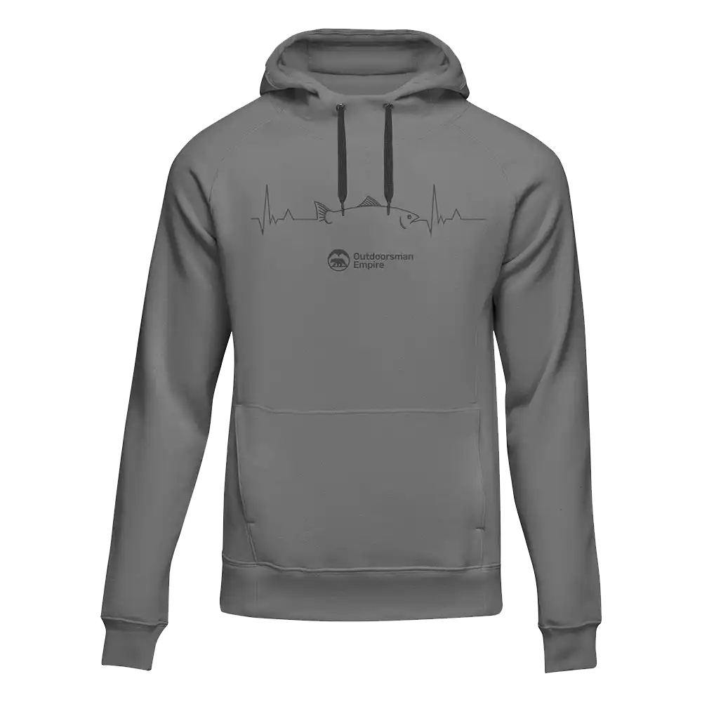 Fishing Cardiogram Unisex Hoodie by Outdoorzees