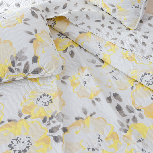 Floral Quilt Set - Helene Collection by Great Bay Home