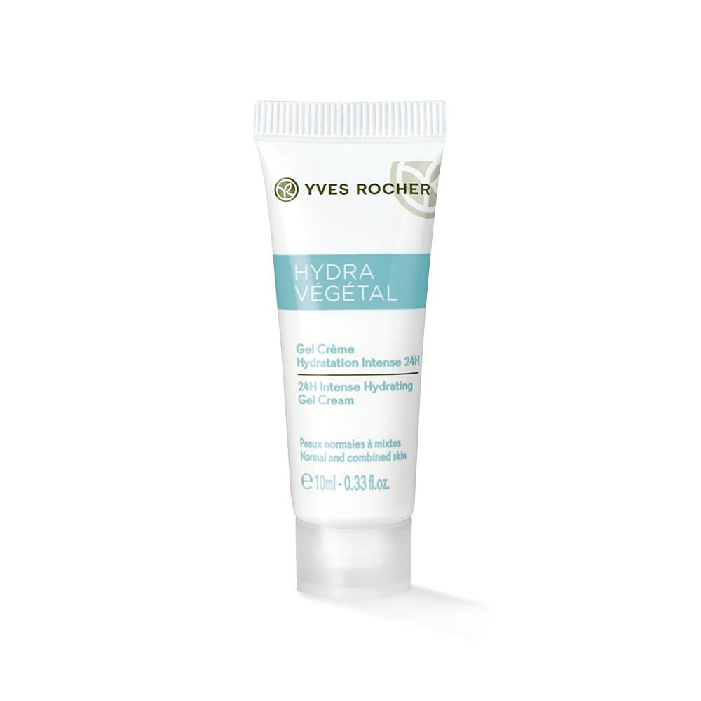 Yves Rocher Hydra Vegetal 24-Hour Deep Moisturizing Gel Cream Mini 7ml - Long-Lasting Hydration for Dry Skin by Beauty Care Bag