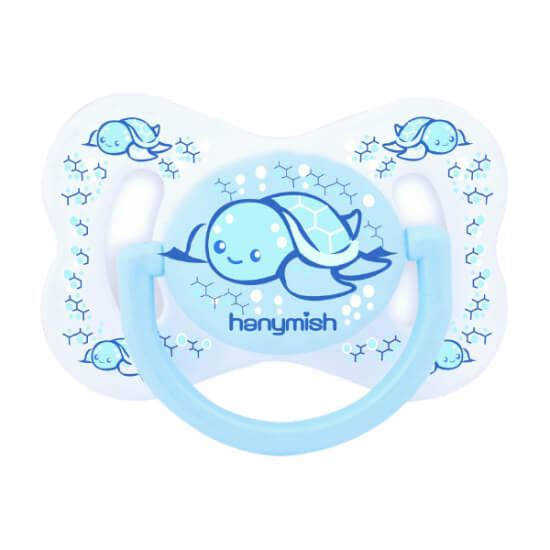 Hanymish Cute Orthodontic Pacifier No. 3 Green by Beauty Care Bag