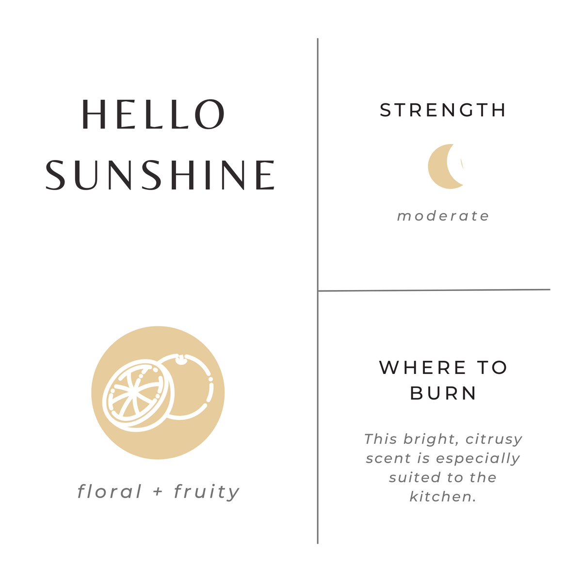 Hello Sunshine - Grapefruit + Geranium + Lime by Slow North