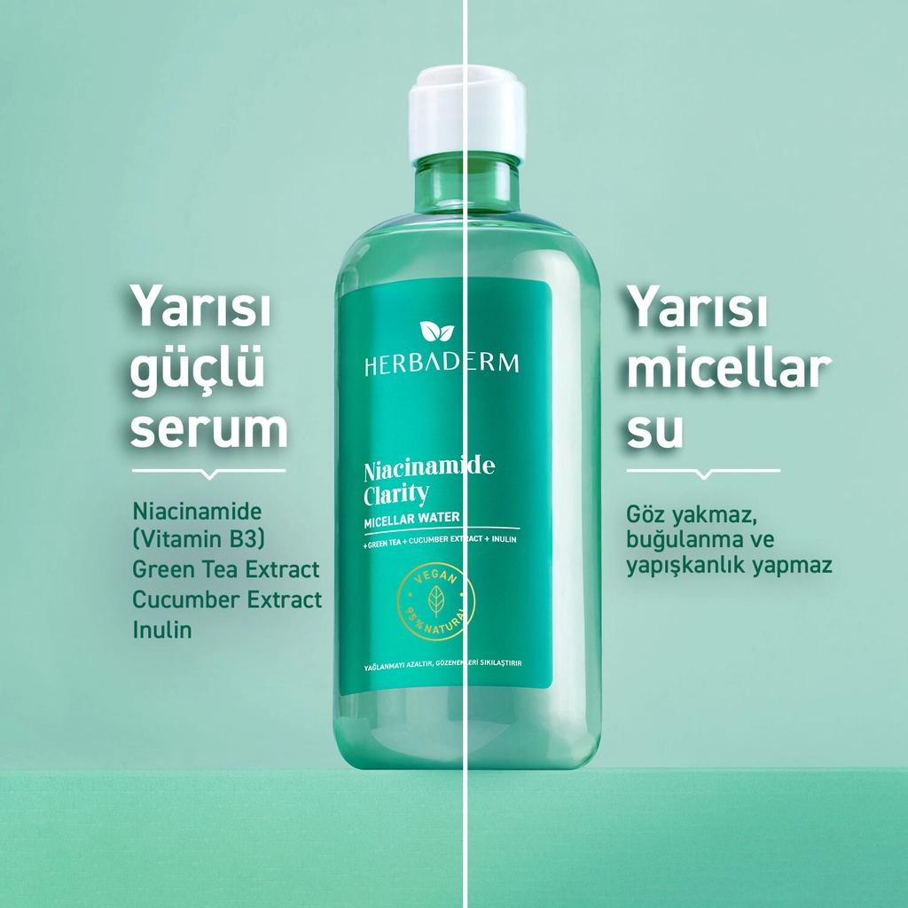 Herbaderm Niacinamide Clarity Micellar Water 500 mlSkincareTorqelo.com