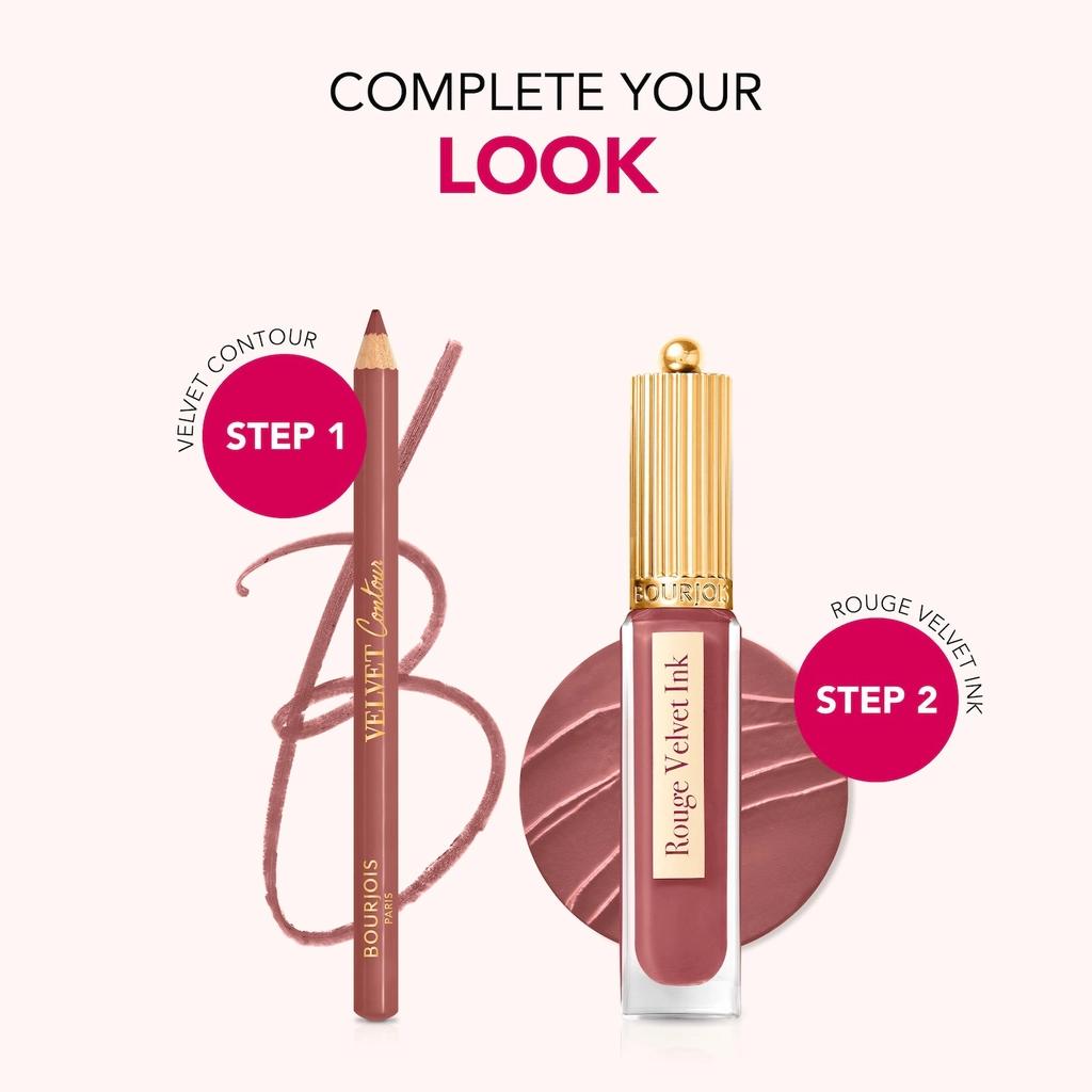 Bourjois Rouge Velvet Ink Liquid Lipstick 19 Madame Machiato by Beauty Care Bag