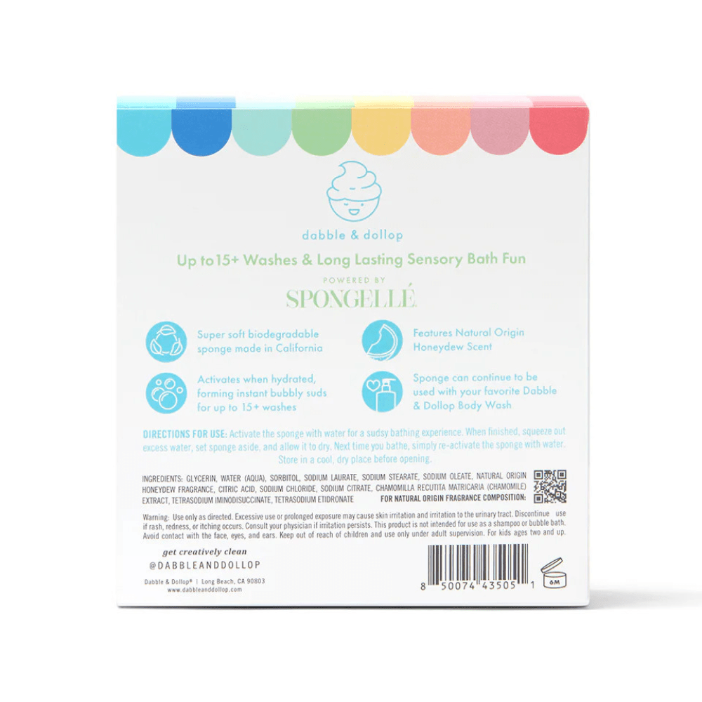 Honeydew Sponge Pop™ Kids Buffer | Dabble & DollopBody Wash Infused BufferTorqelo.com
