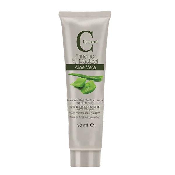 Claderm Aloe Vera Face Mask 50ml - Soothe & Nourish with Natural Aloe Vera Extract, Anti-Aging & Acne Treatment by Beauty Care Bag