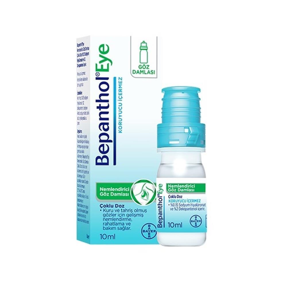 Bepanthol Eye Moisturizing Drops - Soothing Relief for Dry, Irritated Eyes - 10ml by Beauty Care Bag