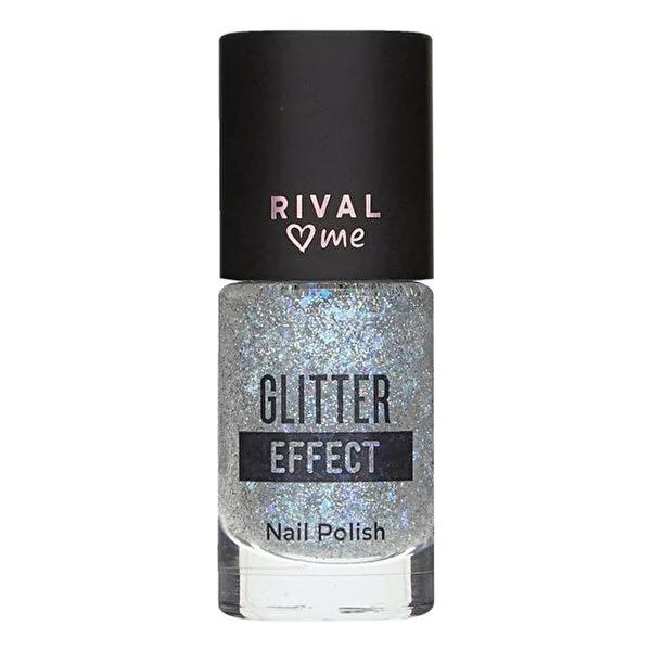 Rival Loves Me Nail Polish No:03 Glam Effect Fairytale - 9ml Glitter Polish for Nail Art & Design by Beauty Care Bag