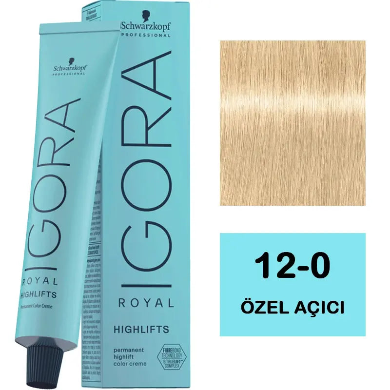 Igora Royal Highlifts 12-0 Special Blonde Hair Color Creme 60ml by Beauty Care Bag