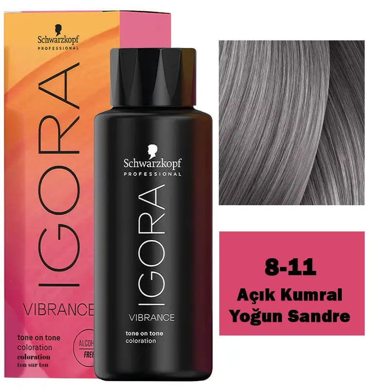 Igora Vibrance Tone On Tone Coloration 8-11 Light Blonde Cendre 60ml by Beauty Care Bag