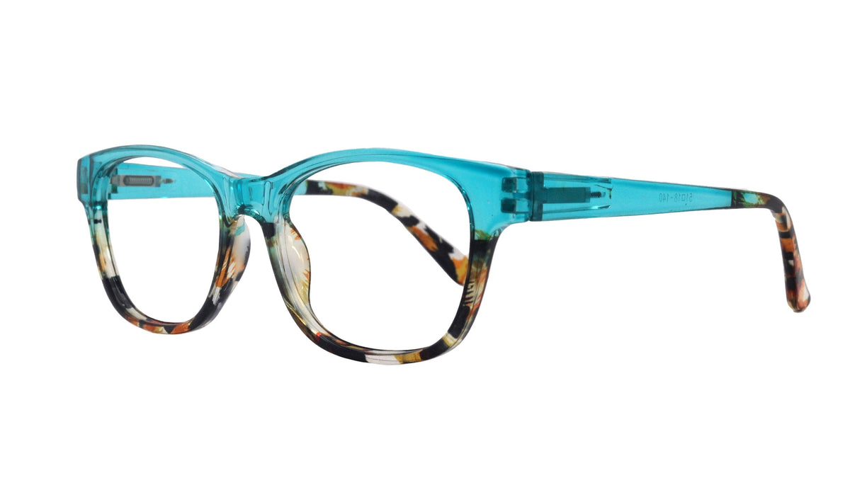 Dominique (Premium) Women Reading Glasses, High End Reader, Magnifying, Square Style (Green Tortoise Brown) Optical Frame. NY Fifth Avenue by NY Fifth Avenue