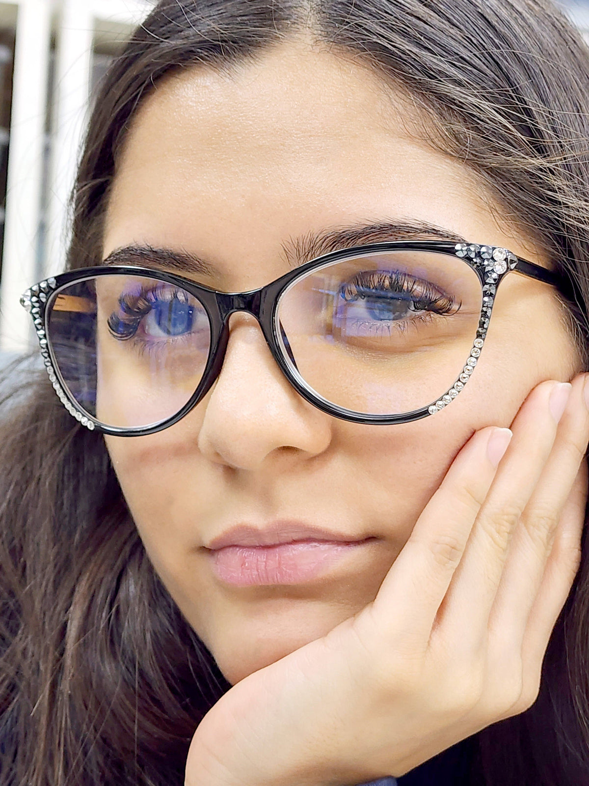 Cattitude Bling Reading Glasses 4 Women W Clear Genuine European Crystals, Magnifying Cat Eye NY Fifth Avenue by NY Fifth Avenue