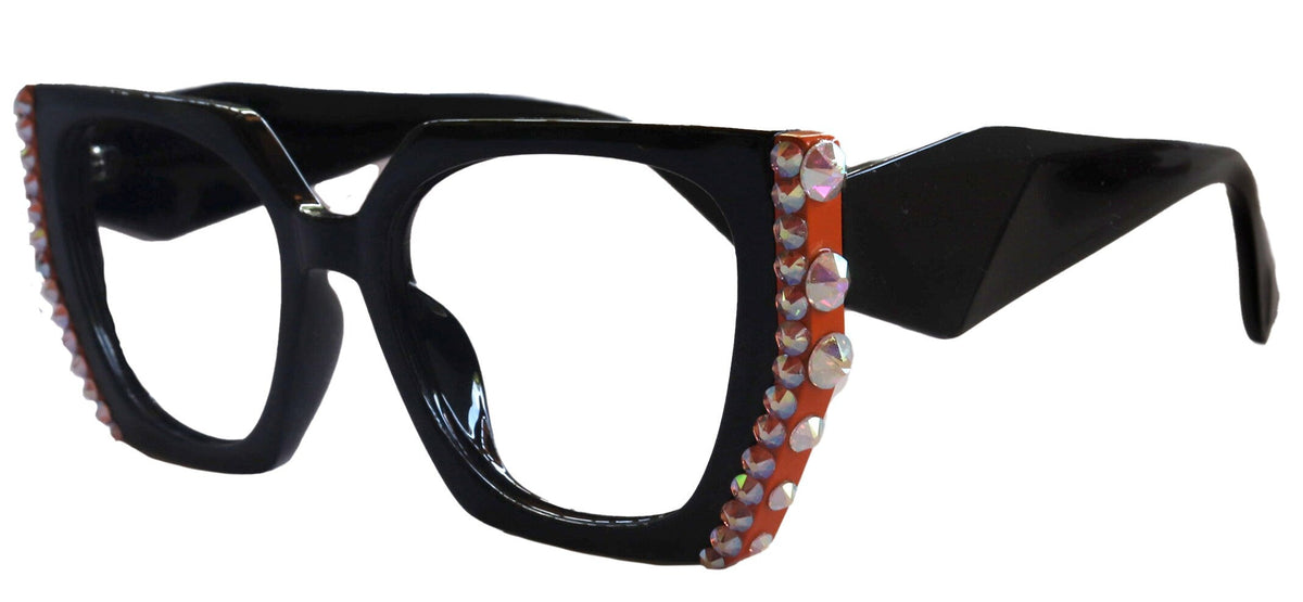 Córdoba Bling Line Bifocal OR Non-Bifocal Reading Glasses for Women, Adorned with Genuine European Crystals square NY Fifth Avenue by NY Fifth Avenue