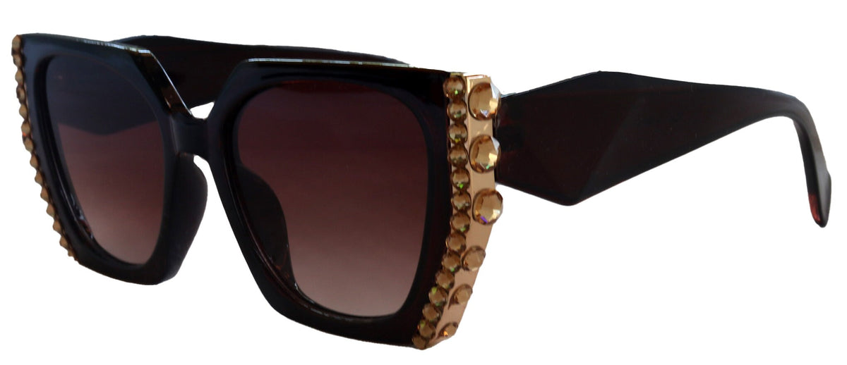 Córdoba BLING Black Line Bifocal OR Non-Bifocal Sun Reading Glasses for Women High-End Readers, Sun Readers NY Fifth Avenue by NY Fifth Avenue