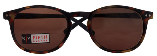 Ravenna, High-End Line Bifocal (Clear On Top) Sun Readers for Women OR Non-Bifocal Readers Sunglasses (Brown Tortoiseshell ) NY Fifth Avenue by NY Fifth Avenue
