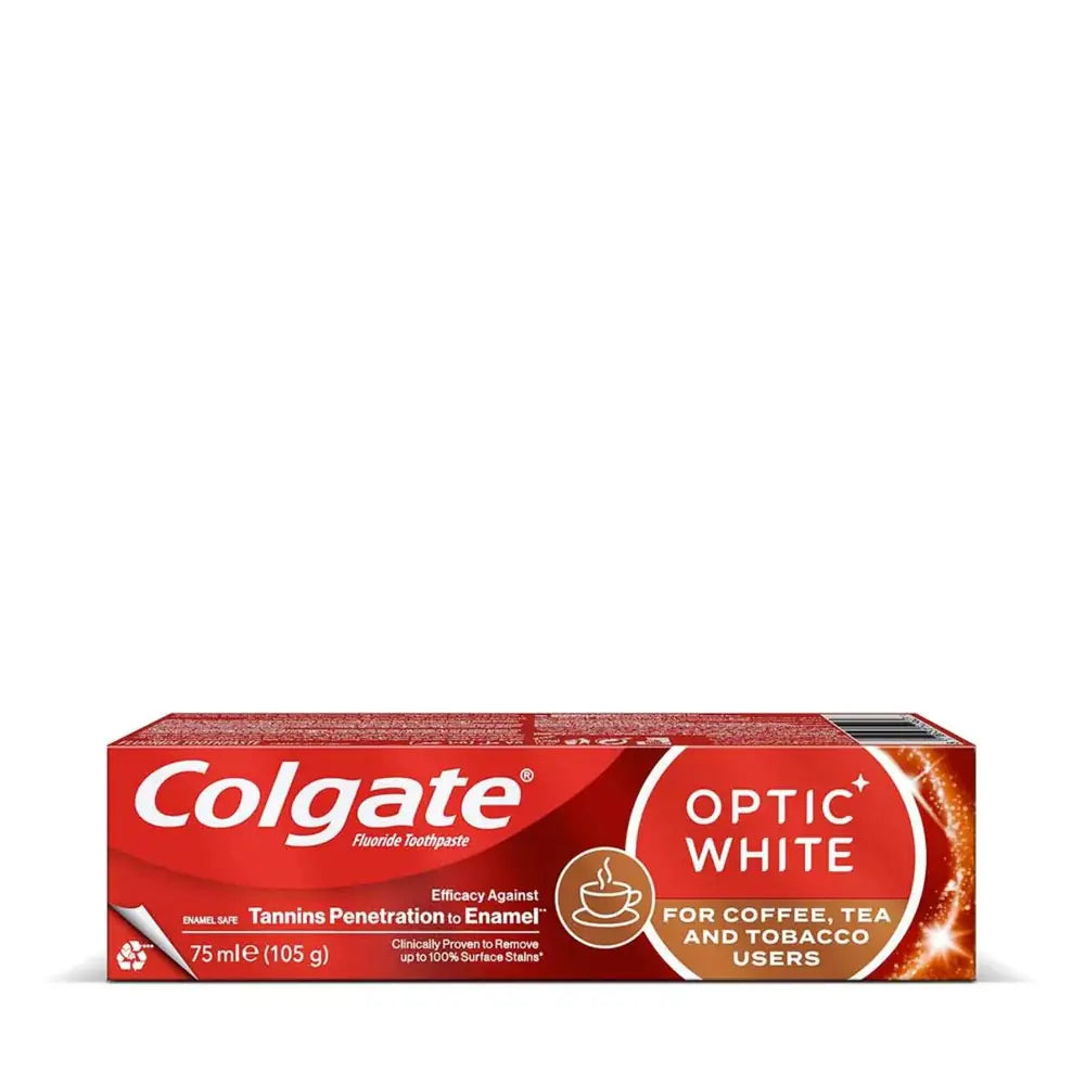 Colgate Optic White Toothpaste for Tea & Coffee Lovers 75ml by Beauty Care Bag