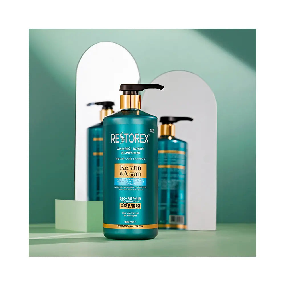 Restorex Keratin & Argan Shampoo for Damaged Hair 900ml by Beauty Care Bag