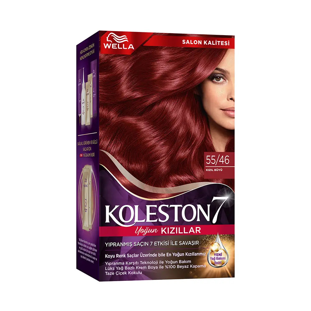 Wella Koleston Kit 55/46 Red Magic Permanent Hair Dye by Beauty Care Bag