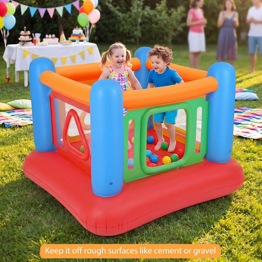 Inflatable Bounce House for Kids with Transparent Side WallsBounce HouseTorqelo.com