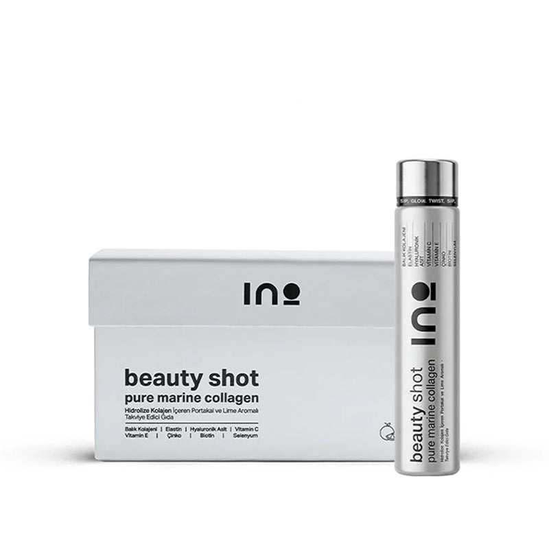 Ino Beauty Shot Pure Marine Collagen Orange & Lime 14 Count by Beauty Care Bag