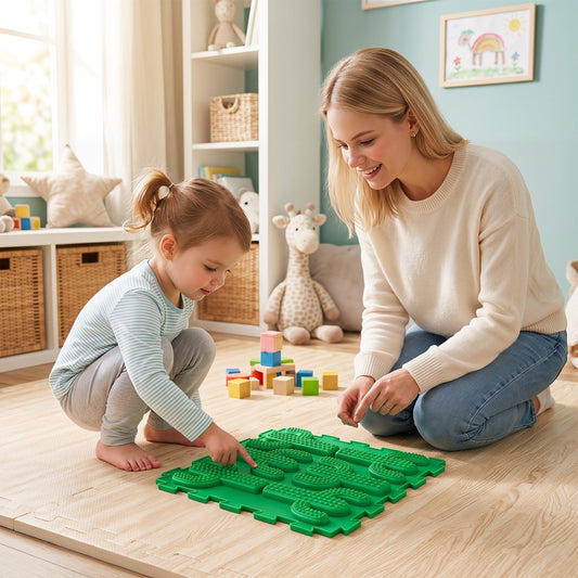 Interlocking Sensory Mats 6-Piece Set with Textured SurfacesBaby Gyms & PlaymatsTorqelo.com