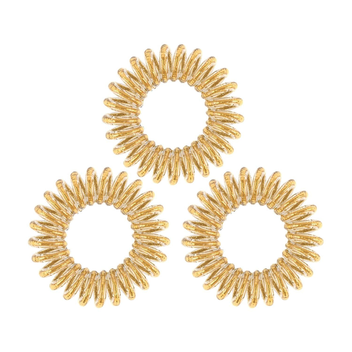 Invisibobble Original Golden Adventure 3-Piece Hair Ties Set - Stylish Hair Accessories for WomenHair AccessoriesTorqelo.com