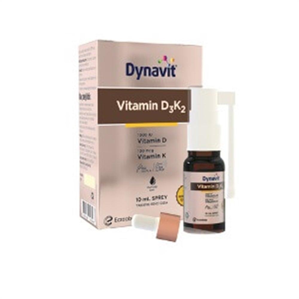 Dynavit Vitamin D3K2 Dietary Supplement Spray - Immune System & Bone Health Support by Beauty Care Bag