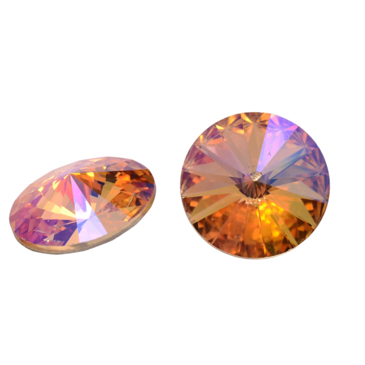 Swarovski Crystal 1122 Round Rivoli 16mm Brandy - Premium Crystal Components by Continental Bead Suppliers